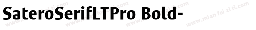 SateroSerifLTPro Bold字体转换
